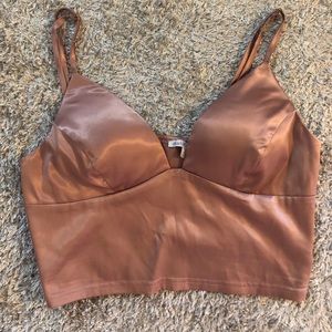 Satin Crop Top